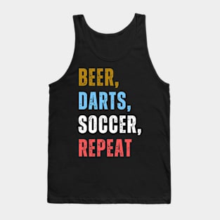 Beer Darts Soccer Repeat Tank Top